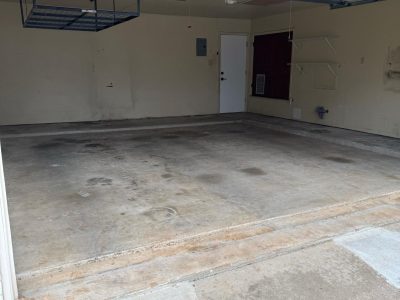 Before Epoxy Garage Flooring Installation