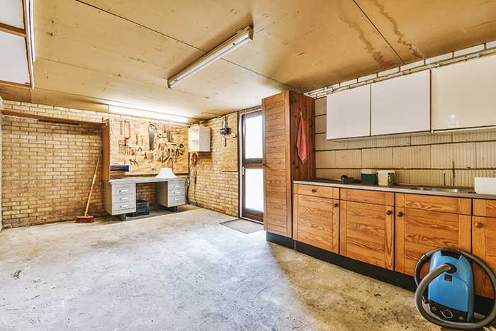 Wooden Garage Shelf Installation
